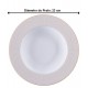 Prato 23cm Fundo Aurum Em Porcelana Decorada Tramontina